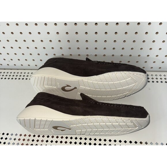 OluKai Ka'a Mens Casual Suede Slip On Driving Loafers Shoes Mocs Size 12 Brown - Picture 5 of 8